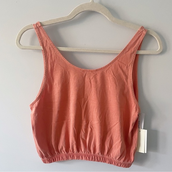 ARITZIA Wilfred Piaf Tank Top, Size XS, Tawny Orange Crop Tank - Picture 3 of 7